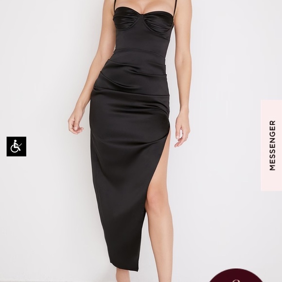 NWOT House of CB Flora S plus cup Black Dress - Picture 7 of 15